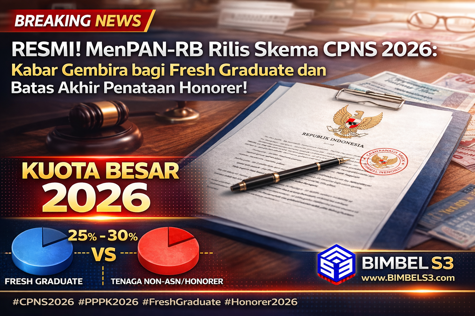 RESMI! MenPAN-RB Rilis Skema CPNS 2026: Kabar Gembira bagi Fresh Graduate dan Batas Akhir Penataan Honorer!