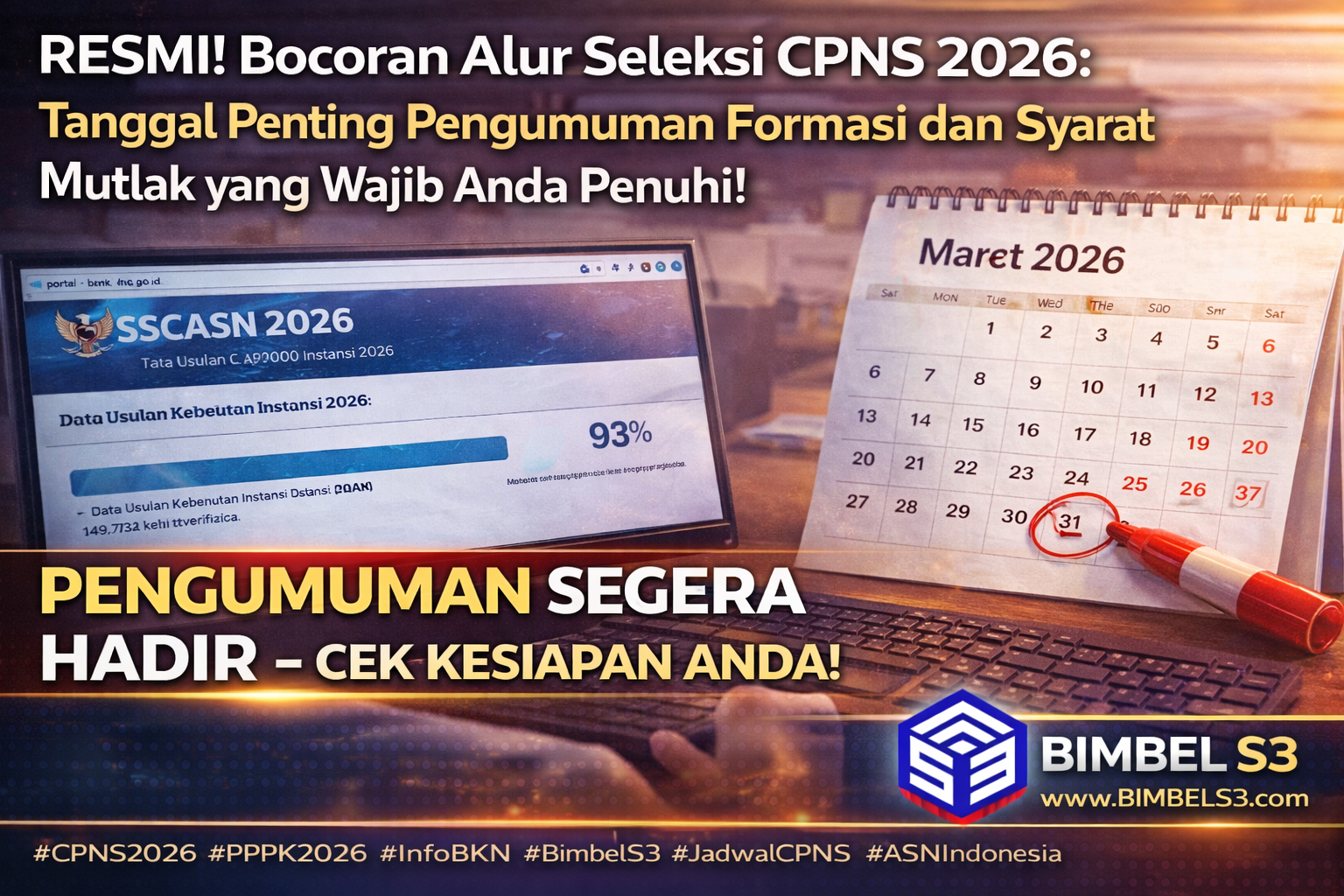 RESMI! Bocoran Alur Seleksi CPNS 2026: Tanggal Penting Pengumuman Formasi dan Syarat Mutlak yang Wajib Anda Penuhi!
